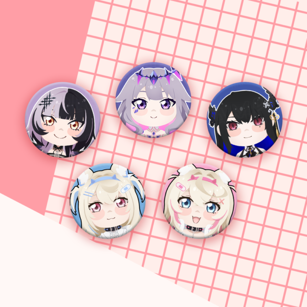 Hololive Advent | Button Pins