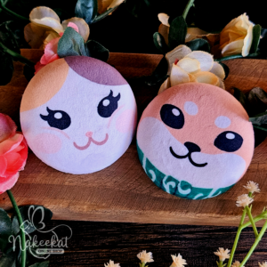 Fat Cat & Mameshiba • Plush Badges